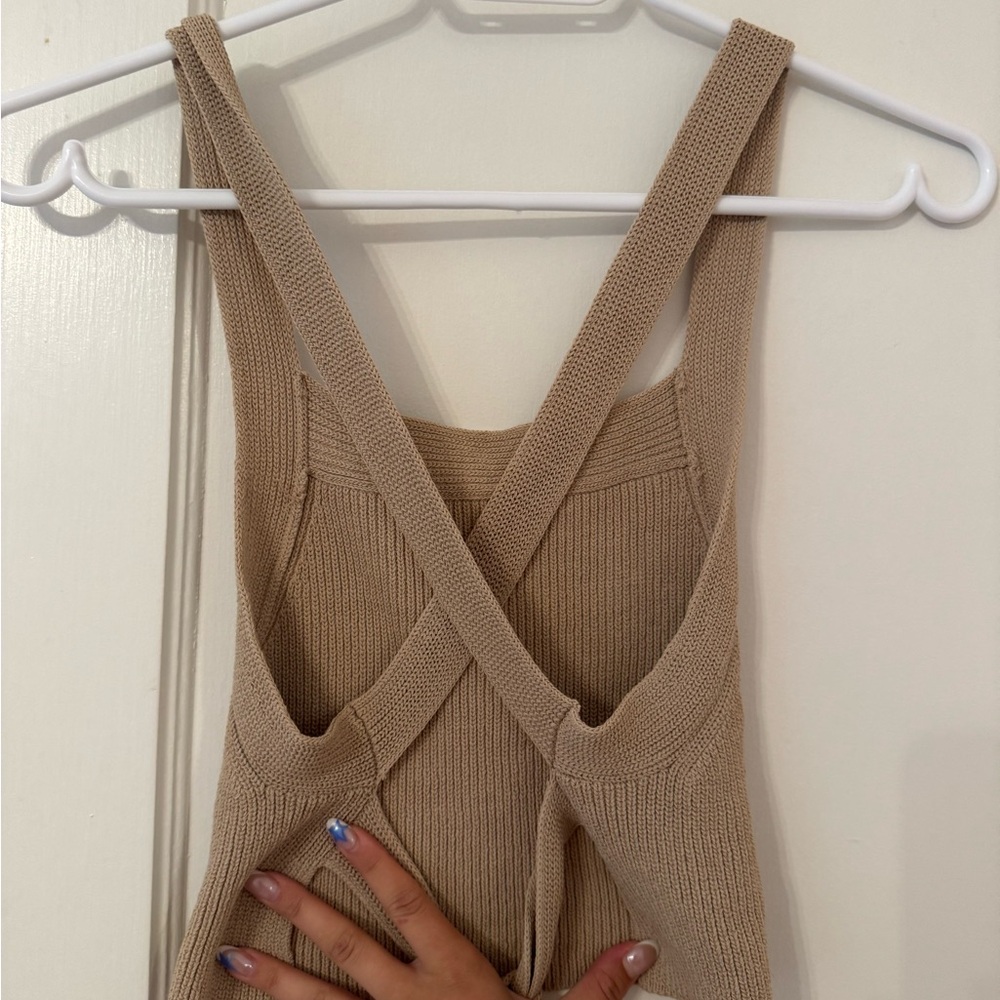Wilfred Tan cayenne  Cross-Back Top